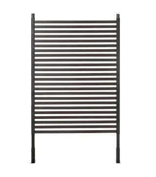 Valla de Jardín de Acero con Revestimiento de PE 2 Modos de Instalación para Plantas Animales 93x22x150 cm Marrón