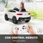 Coche Electrico para Ninos Mercedes-Benz GLC Coupe 12V Mando a Distancia 2,4 G Motor Doble MP3 Blanco
