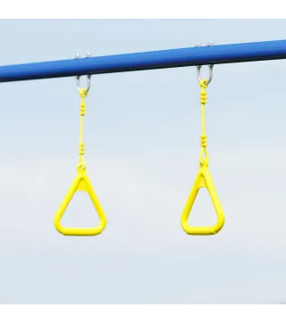 Columpio Infantil 3 en 1 Columpio Clásico y de Pie y Aros de Gimnasia Carga 150 kg para Niños de 3 a 8 Años Multicolor