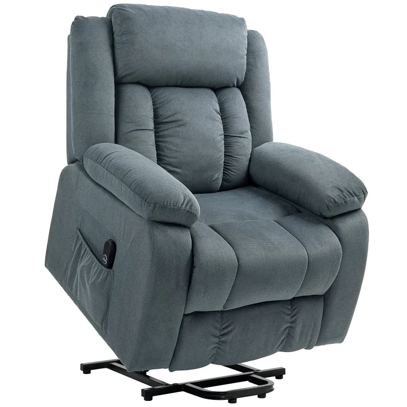 Sillón Relax Reclinable Eléctrico Levanta Personas con Puerto USB Control Remoto Asiento Ancho Reposapiés Gris Sillón Relax Reclinable Eléctrico Levanta Personas con Puerto USB Control Remoto Asiento Ancho Reposapiés Gris