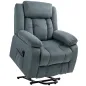 Sillón Relax Reclinable Eléctrico Levanta Personas con Puerto USB Control Remoto Asiento Ancho Reposapiés Gris Sillón Relax Reclinable Eléctrico Levanta Personas con Puerto USB Control Remoto Asiento Ancho Reposapiés Gris