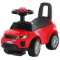 Quad Correpasillos Niño 1-3 Años Coche sin Pedales para Bebé Juguete Andador Estilo Carrera con Orador Volante Compartimiento Oc