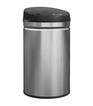 Cubo de Basura Cocina Automático 30 L Sensor Infrarrojo Cierre Automático Antihuellas Acero Inoxidable Plata
