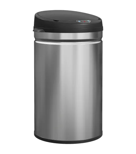 Cubo de Basura Cocina Automático 30 L Sensor Infrarrojo Cierre Automático Antihuellas Acero Inoxidable Plata