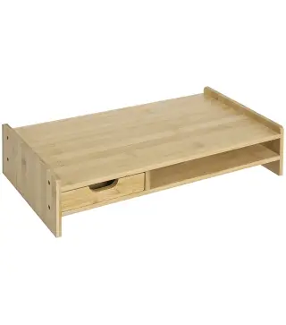Monitor Soporte de Bambú