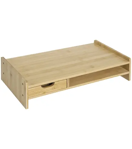 Monitor Soporte de Bambú