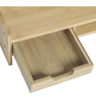 Monitor Soporte de Bambú
