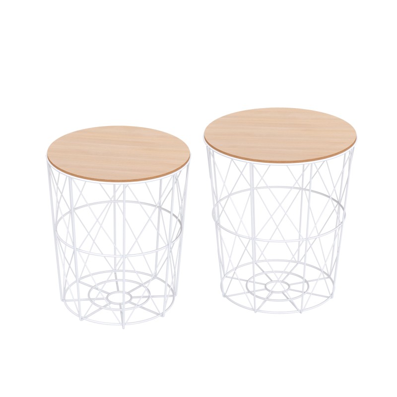 Juego de 2 Mesita de Café Juego de 2 Mesita de Café