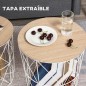Juego de 2 Mesita de Café Juego de 2 Mesita de Café