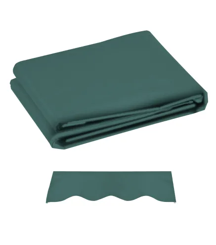 Techo de Repuesto para Toldo 282x250 cm con Protección UV 50+ Impermeable para Patio Terraza Jardín Verde