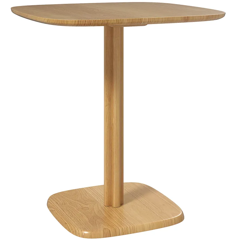 Mesa de Comedor de Madera Mesa de Cocina Cuadrada para 4 Personas para Espacios Pequeños 70x70x75 cm Madera Natural