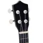 Ukelele Soprano para Principiantes con 4 Cuerdas de Nylon Ajustables Juguete educativo 53x17,5x6,2cm Negro