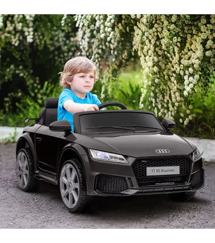 Coche Eléctrico para Niños de 3+ Años Audi TT Eléctrico Infantil 12V con Velocidad 3 km/h Mando a Distancia 102x60x44 cm