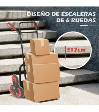 Carretilla de Mano Portátil para Escalera