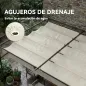 Pérgola de Pared de Jardín 3x3 m con Techo Retráctil Protección UPF30+ Drenaje Cenador de Jardín para Exterior Crema