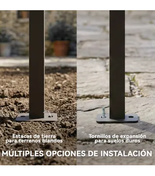 Pérgola de Pared de Jardín 4x3 m con Techo Retráctil Protección UPF30+ Drenaje Cenador de Jardín para Exterior Crema