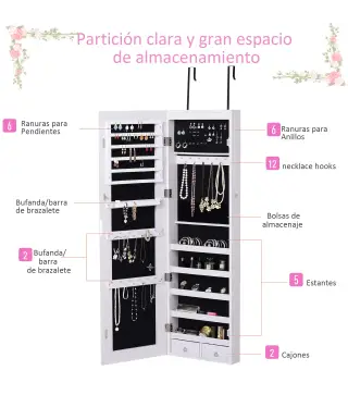 Espejo Joyero Colgante