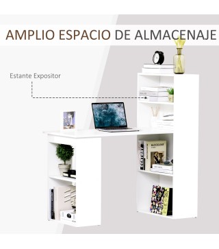 Mesa con Estantería Reversible