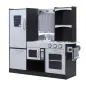 Cocina de Juguete Cocinita Infantil Madera Grande Juego de Imitación para Niños +3 Años con Accesorios Horno Microondas Fregader