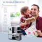 Cocina de Juguete Cocinita Infantil Madera Grande Juego de Imitación para Niños +3 Años con Accesorios Horno Microondas Fregader