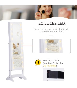 Joyero de Pie con Espejo