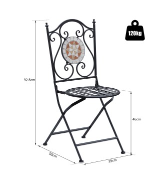 Set de 2 Sillas Plegables