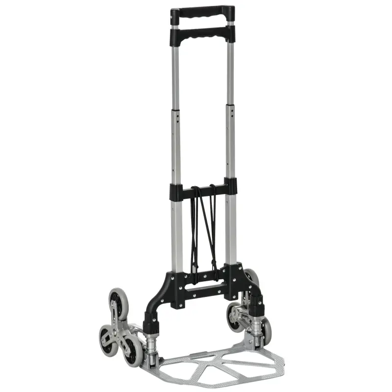 Carretilla de Mano Portátil para Escalera con Ruedas Carga 70kg Carretilla Plegable para Entrega Almacenes Mercado Viajar Mudars