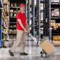 Carretilla de Mano Portátil para Escalera con Ruedas Carga 70kg Carretilla Plegable para Entrega Almacenes Mercado Viajar Mudars Carretilla de Mano Portátil para Escalera con Ruedas Carga 70kg Carretilla Plegable para Entrega Almacenes Mercado Viajar Mudars