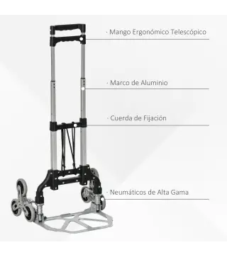 Carretilla de Mano Portátil para Escalera