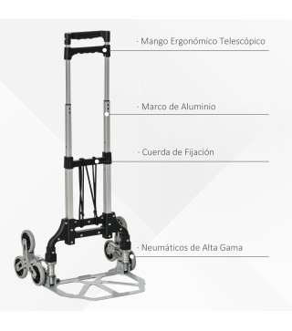 Carretilla de Mano Portátil para Escalera