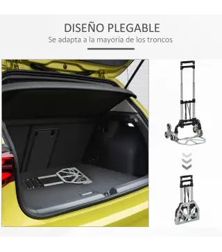 Carretilla de Mano Portátil para Escalera