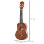 Ukelele Soprano para Principiantes con 4 Cuerdas de Nylon Ajustables Juguete educativo 53x17,5x6,2cm Marrón Ukelele Soprano para Principiantes con 4 Cuerdas de Nylon Ajustables Juguete educativo 53x17,5x6,2cm Marrón