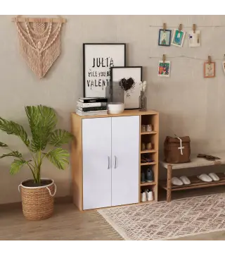 Armario Gabinete Consola Armario Bajo Mueble Organizador de Almacenaje Multiusos de Cocina Comedor Salón Baño con Puertas y Esta