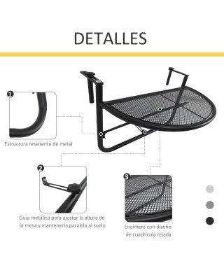 Mesa Colgante de Balcón