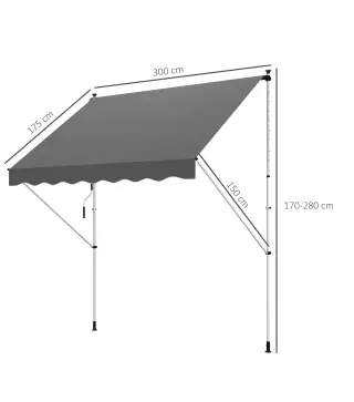 Toldo Manual Retráctil