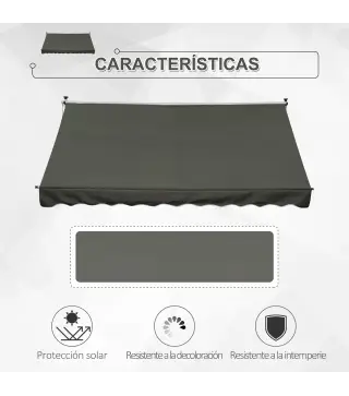 Toldo Manual Retráctil