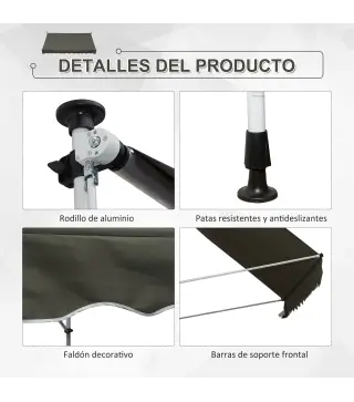Toldo Manual Retráctil