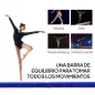 Barra de Equilibrio Gimnasia Plegable 210 cm Barra de Gimnasia Artística para Niños Adultos Entrenamiento en Casa Azul