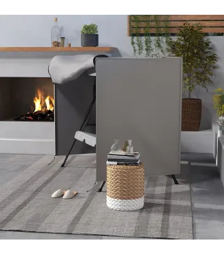 Funda para Balancín de Jardín con Cremallera Cubierta para Muebles de Exterior 177x114x152 cm Gris