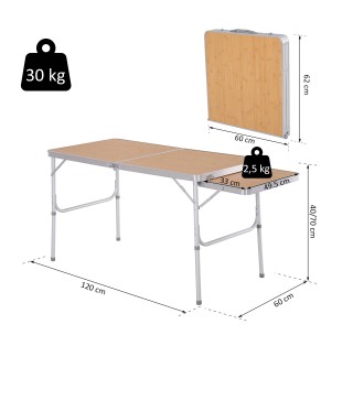 Mesa Plegable de Camping