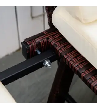 Sofá de Ratán de 2 Plazas