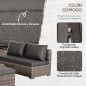Conjunto 8 Piezas de Sofás de Ratán Conjunto 8 Piezas de Sofás de Ratán