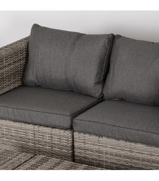 Conjunto 8 Piezas de Sofás de Ratán