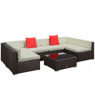 Conjunto Muebles de Jardín Ratán