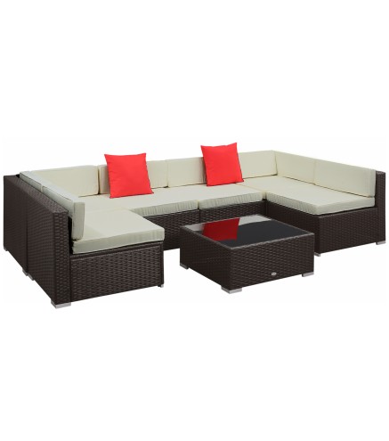 Conjunto Muebles de Jardín Ratán