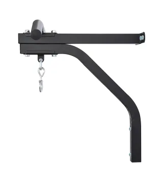 2 en 1 Barra de Dominadas para Pared de Acero Soporte de Saco de Boxeo Carga Máx. 130 kg 93x47x51 cm Negro