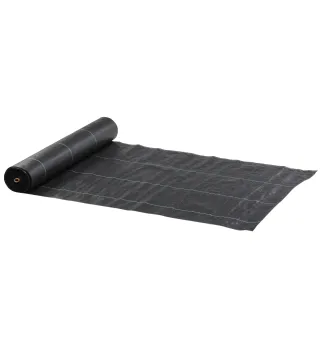 Malla Geotextil 2x50 m Malla de Jardín contra Malas Hierbas 130 g/m² Rollo de Malla Antimaleza Negro