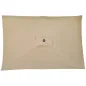 Sombrilla de Aluminio 200x300x253 cm Parasol Rectangular de Jardín Inclinable con Manivela y Poste Desmontable Caqui