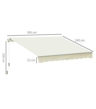 Toldo Manual Plegable
