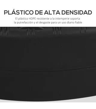 Soporte para Parasol Rellenable de Agua 22 kg y Arena 29 kg para Poste de Sombrilla de Ø38/48 mm Ø51x36 cm